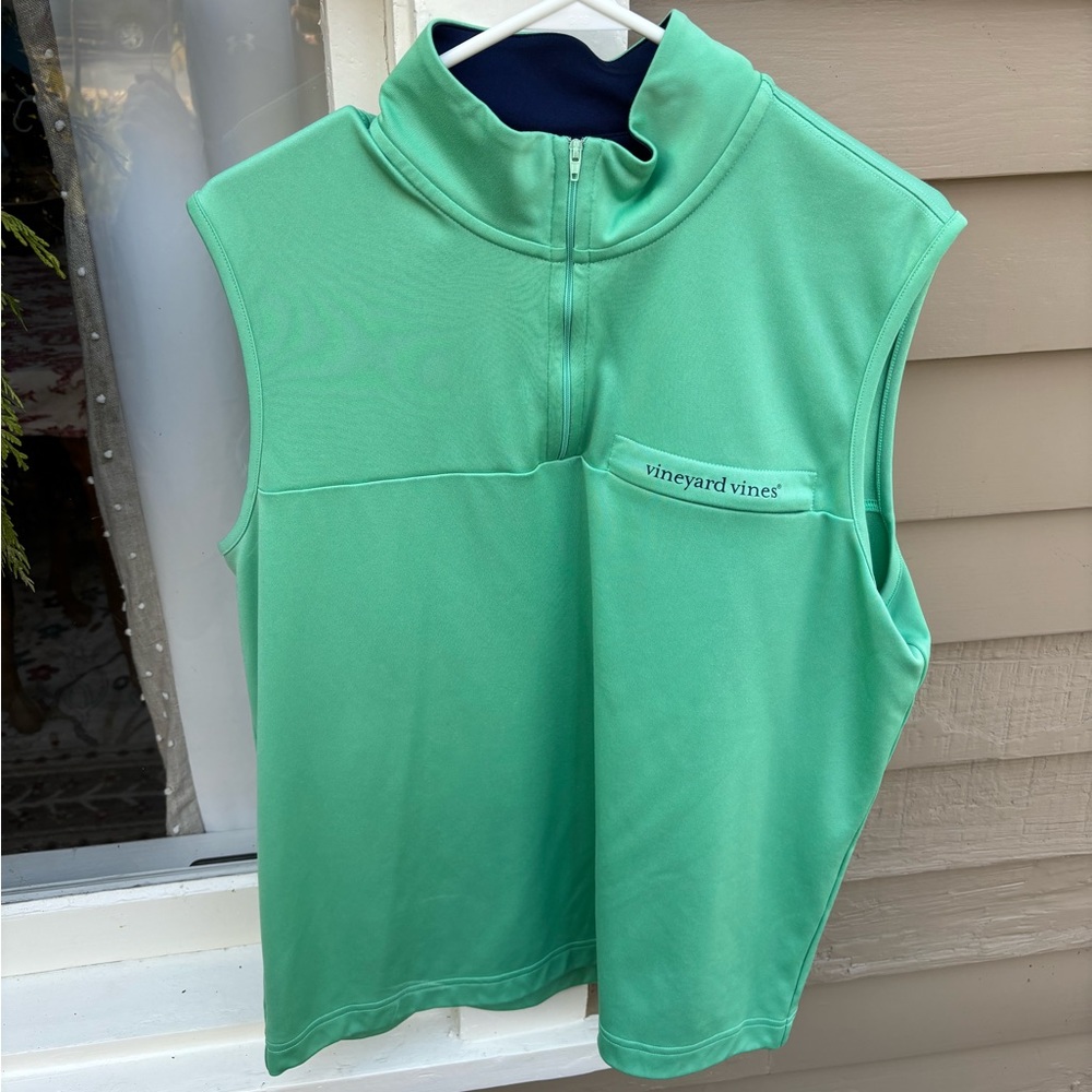 Vineyard Vines NetJets Tour Logo Quarter Zip Vest